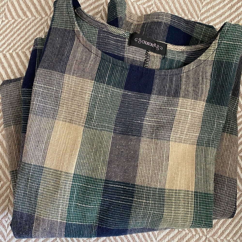 EUC Linen Midi Dress